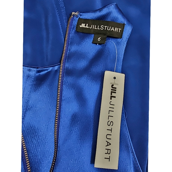 Jill Jill Stuart Cobalt Blue Open Back Sleeveless Midi Dress Size 6 - Picture 8 of 9